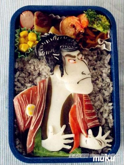 14个强大的日本艺术便当,谁舍得吃掉?(图5) 14个强大的日本艺术便当,谁舍得吃掉?