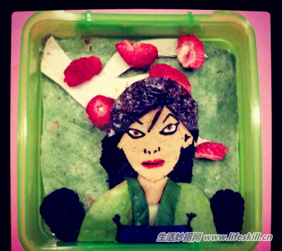 14个强大的日本艺术便当,谁舍得吃掉?(图11) 14个强大的日本艺术便当,谁舍得吃掉?