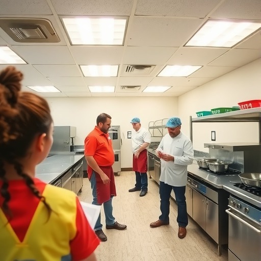 宜春铜鼓县局开展校园食堂专项检查行动(图1)