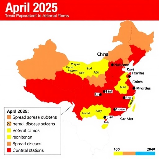 2025年4月全国主要动物疫病报告情况