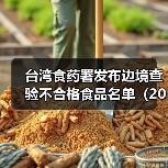 台湾食药署发布边境查验不合格食品名单（2025年5月6日）（图3）