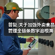 答复|关于加强外卖食品管理全链条数字追根溯源确保外卖食品安全的建议（图1）