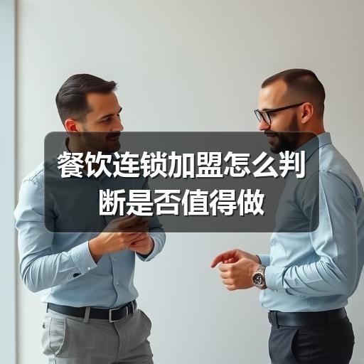 餐饮连锁加盟怎么判断是否值得做