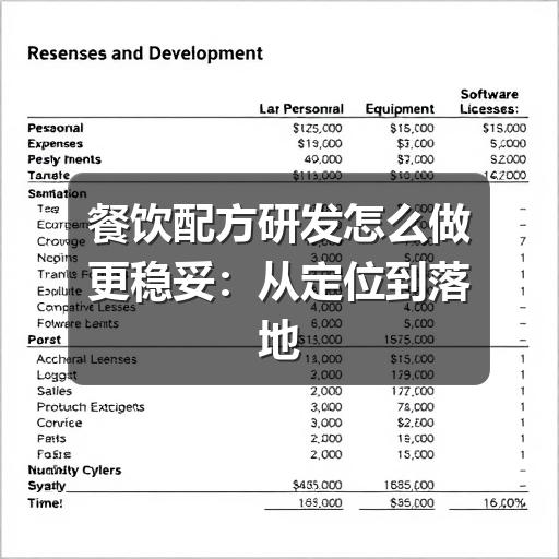 餐饮配方研发怎么做更稳妥:从定位到落地的实用思路(图2) 餐饮配方研发怎么做更稳妥:从定位到落地的实用思路