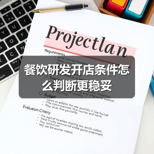 餐饮研发开店条件怎么判断更稳妥