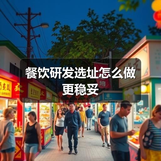餐饮研发选址怎么做更稳妥(图3) 餐饮研发选址怎么做更稳妥